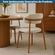 Kit 2 Cadeiras Milano Domann Design Assento e Encosto Linho Off White Base Aco Laminado